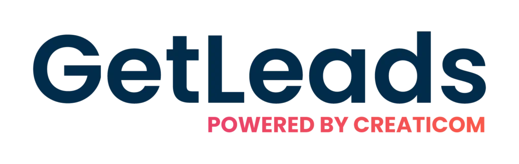 GetLeads logo - dark version